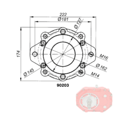 ADAPTATEUR SAE-C POUR MULTIPLICATEUR GR.4 93001 (90203)