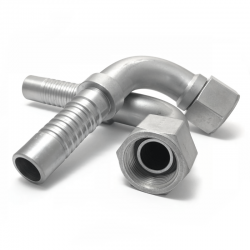 CONECTOR HEMBRA BSP DE 90º CON BLOQUEO