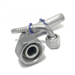 CONECTOR MÉTRICO HEMBRA 90º