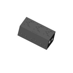 Blocco NG10 Eurofluid EM235/4YM a 4 stazioni, senza limitatrice, con prese manometro