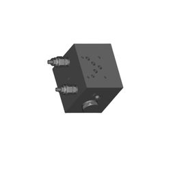 Base alta-baja presión NG10 Eurofluid ET215/3F1F, AP 3/8", BP y T 3/4" traseras