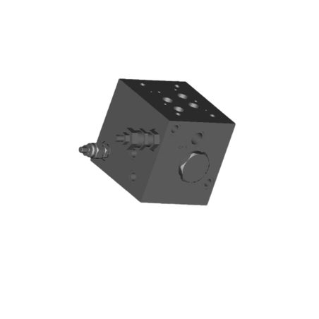 Eurofluid ET217/3F1F NG16 high-low pressure base, HP 1/2", LP 1", T 1.1/4" rear