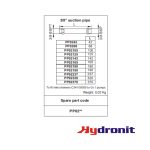 HYDRONIT 3/8" BSP SUCTION PIPE