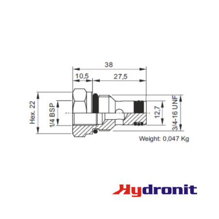 PLUG WITH 1/4"BSP EXIT PORT