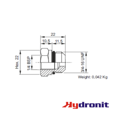 PLUG OPEN PASSAGE WITH 1/4"BSP EXIT PORT