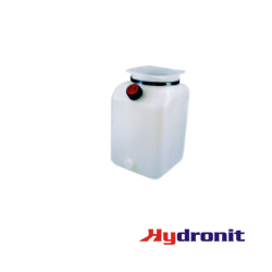 RÉSERVOIR EN PLASTIQUE CARRÉ LT 5 170MM + SOUPAPE DE REMPLISSAGE + BOUCHON
