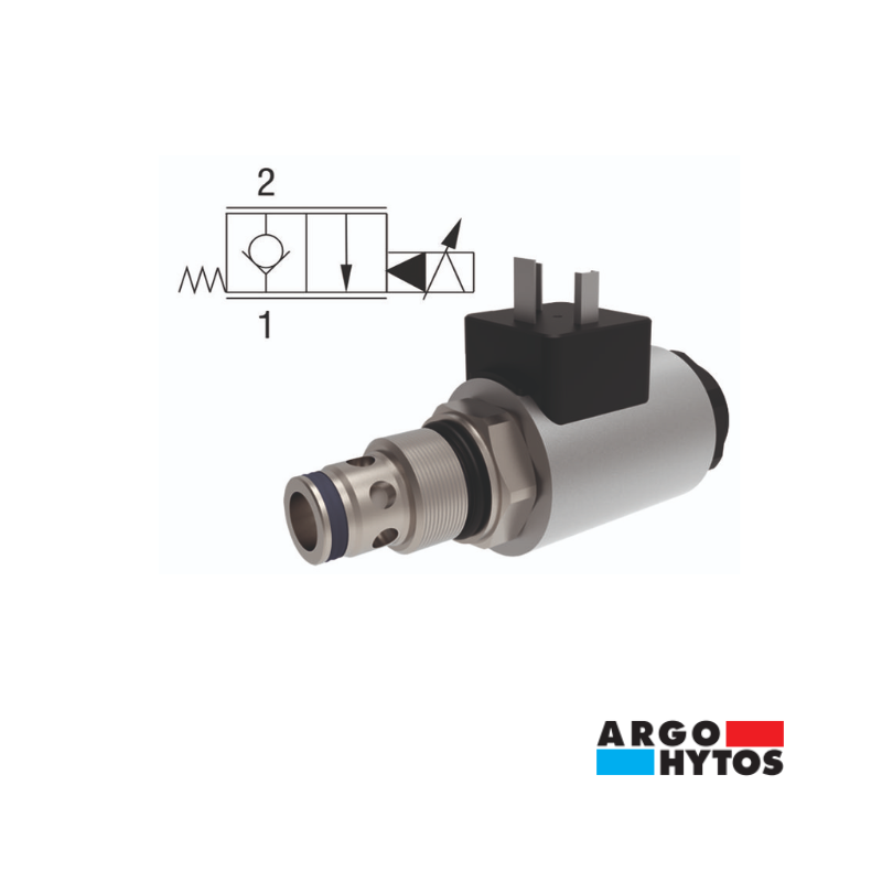 2/2 PROPORTIONAL POPPET VALVE PILOT OPERATED 30L/MIN 350BAR NC CAV8-2: SD3P-A2/H2L2/30-12E1M9-B