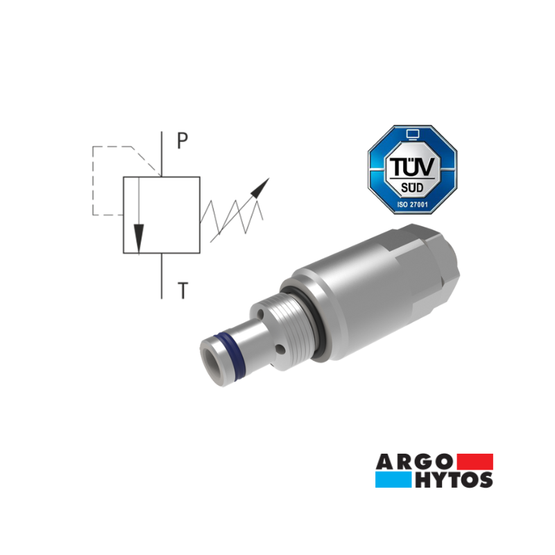 VÁLVULA DE ALIVIO DE POPPET DE ACCIÓN DIRECTA MARCADA CE CAV10-2 (300 BAR) : SR1A-B2/H35L-CE1017-300/5.8A