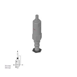 Hydac RS08-01-C-N-3-500V counterbalance valve, SAE-08 cartridge