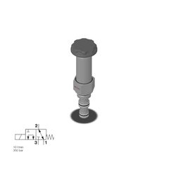 3/2-Schieber-Magnetventil Hydac WK07L-01-C-V-0, Patrone SAE-07
