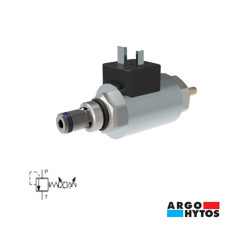 PROPORTIONAL (INVERTED) RELIEF VALVE CAV8-2 (350 BAR) - 24VDC 0-600MA : SRN1P1-A2/H35-24E1-A