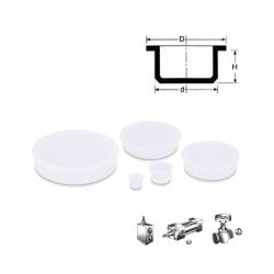 Tapa de polietileno para protección de roscas hembra BSP