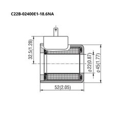 Bobine Argo-Hytos C14B-02400E1-26.2NA 24 V DC 100% ED