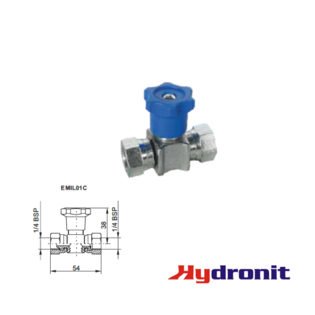 PRESSURE GAUGE SHUT-OFF VALVE F-F