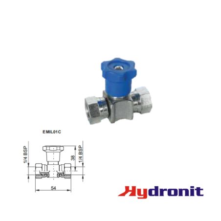 HYDRONIT PRESSURE GAUGE SHUT-OFF VALVE