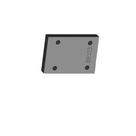 Base di chiusura NG6 Eurofluid EB103, altezza 10 mm
