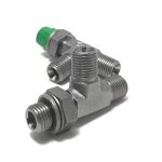 Adjustable male-male-male BSP tee (S970)