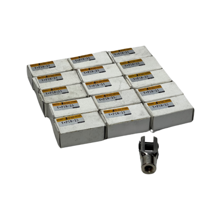16 Fourches Y+PIN 25 M10x1.25 pour vérins pneumatiques et hydrauliques à tige de 25mm