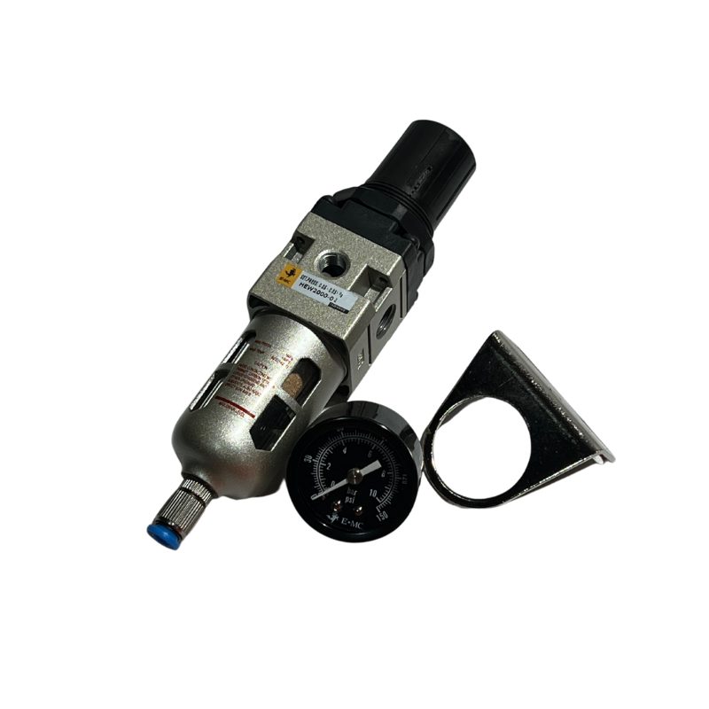 Filtro-regulador de aire 1/4" con manómetro HEW2000-02
