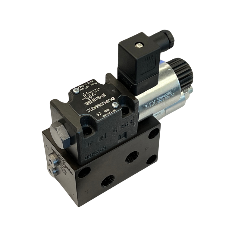 Válvula de engate rápido (Quick Hitch) para escavadoras e giratórias
