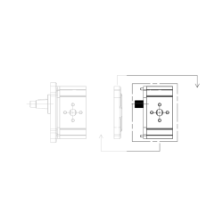 Grupo 2 Bombas de engranajes externos - etapa intermedia Hydreco HY2