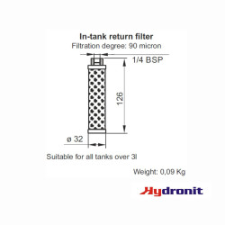 RETURN FILTER 1/4"F