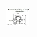 Placa adaptadora Hydronit E60513025 para bombas del grupo 0
