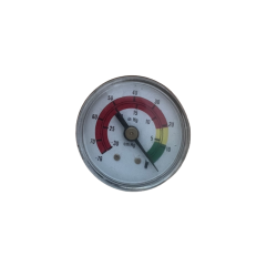 MANOVACUÓMETRO D-40 1/8 RH-1/8 TRICOLOR