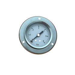 Manometer 0-6 bar DN50 mit axialem Anschluss 1/8" und Frontring