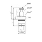 Limiteur de pression NEM à cartouche (SAE 08, 10, 12 et M16x1,5)