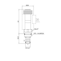 NEM CT-063 proportional relief valve (cartridge)
