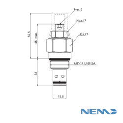 BIDIRECTIONAL FLOW CONTROL VALVE CAV 10-2