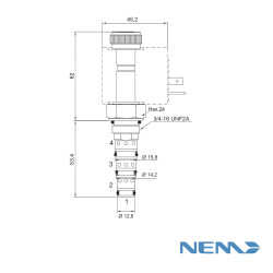 NEM 4/2 spool solenoid valve (cartridge)