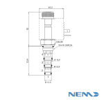NEM 4/2 spool solenoid valve (cartridge)