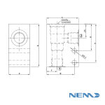 STANDARD BODY FOR LINE MOUNTING CAV 12-2 G3/4 STEEL