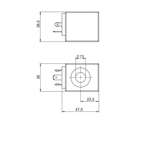 Bobina NEM 13 mm