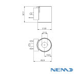 BOBINE 100%ED (09400) 12VDC 13X37.7MM 20.5W