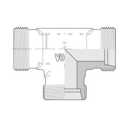 T tube-tube-tube tee