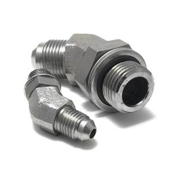 Gomito 45° maschio-maschio JIC-BSP (S615)