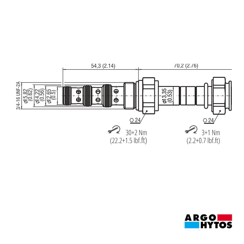 Eletroválvula de cartucho Argo-Hytos 4/2 (SD2E)