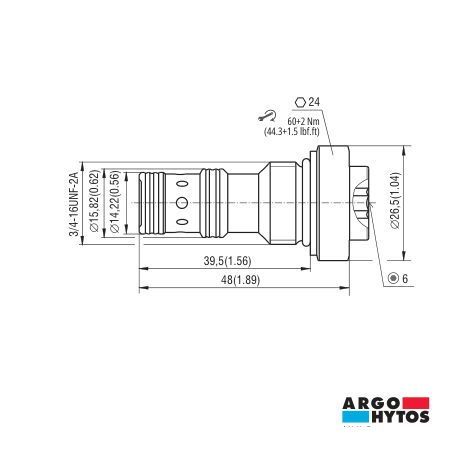 VANNE DE DÉCHARGE DE CHARGE KICK DOWN CAV8-3 (2 BAR) : SH1F-A3/L020-A