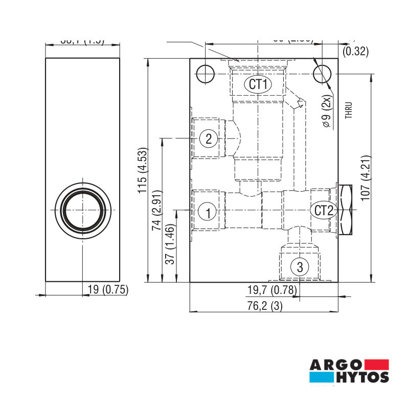 ARGO-HYTOS U3 / U4 UNLOADING VALVE AND BODIES
