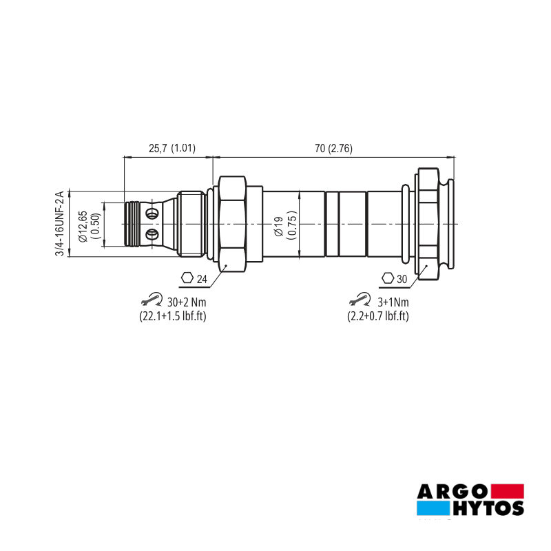 ARGO-HYTOS SD1E / SD2E / SD3E SOLENOID CARTRIDGE VALVE