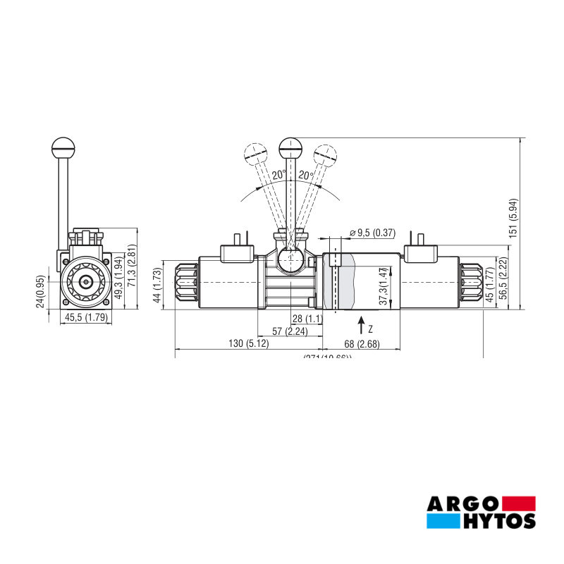 ARGO HYTOS NG6 CON PALANCA : RPER3-063Z11/02400E1/A19