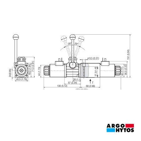 ARGO HYTOS NG6 CON PALANCA : RPER3-063Z11/02400E1/A19
