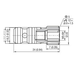 Valvola selettrice a sfera Argo-Hytos LV1-043, cartuccia G1/8