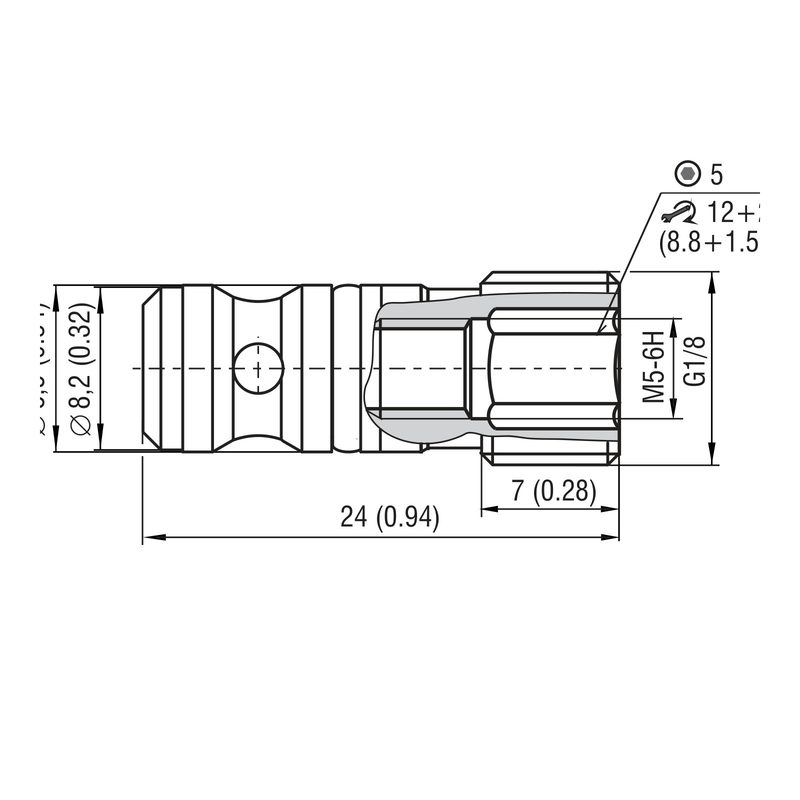 Valvola selettrice a sfera Argo-Hytos LV1-043, cartuccia G1/8