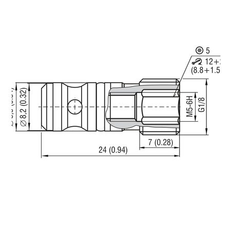 Valvola selettrice a sfera Argo-Hytos LV1-043, cartuccia G1/8