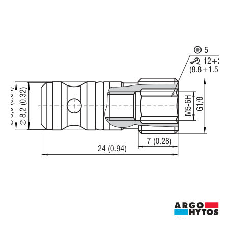 VÁLVULA DE CARGA DE DESVIACIÓN G1/8" : LV1-043