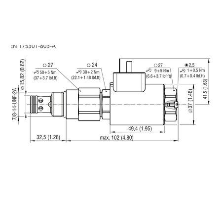 Argo-Hytos proportional relief valve (cartridge)